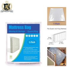 1 Pack Lightweight Mattress Cover for Queen/King Size - No Zipper for Sealing