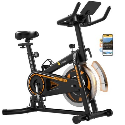Exercise Bike with APP, Stationary Bike for Home, 300 lbs Capacity Quiet Indo...
