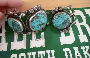 Repair Scrap Sterling Silver Native American Signed  Jewelry Lot