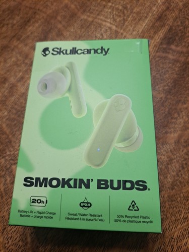 Skullcandy Smokin' Buds True Wireless Bluetooth Noise Isolating Earbuds - Grün