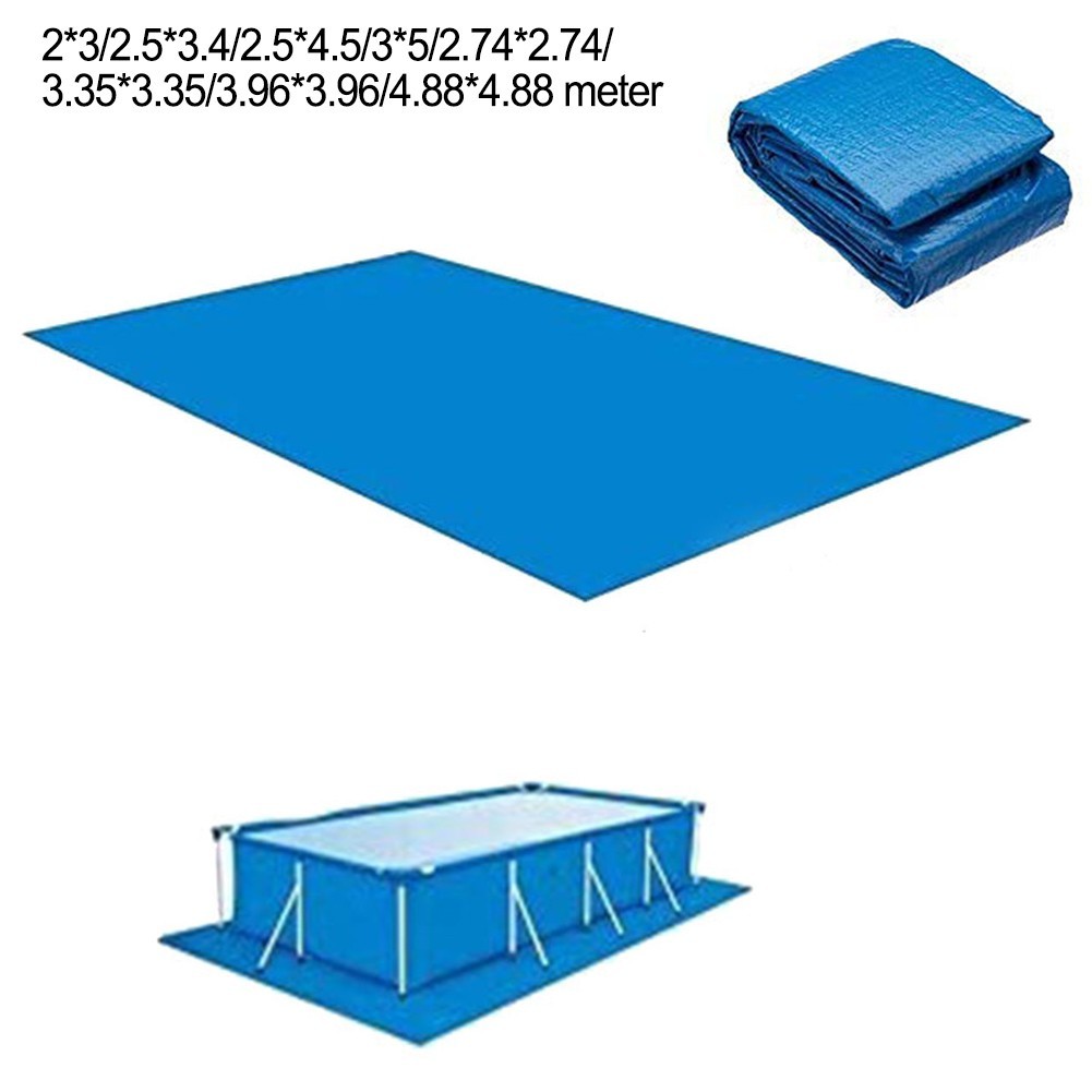 Alfombra de piscina plegable impermeable transporte cómodo vida útil prolongada de la piscina