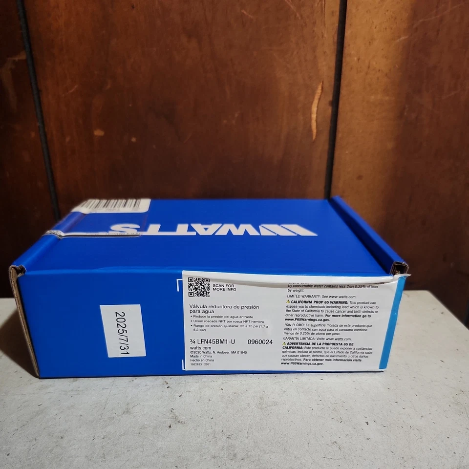 Watts 3/4" Water Pressure Reducing Valve LFN45BM1-U- EDP#0960024 NEW  - Image 4 of 4