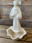 Vintage Hull USA 89 Planter Monk St Francis of Assisi Matte Ivory 950 12" Tall