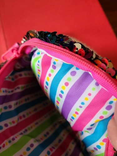 Owen TY Flippables Fashion Purse {6 Way to wear} 8" sequins rainbow OWL - Picture 6 of 6