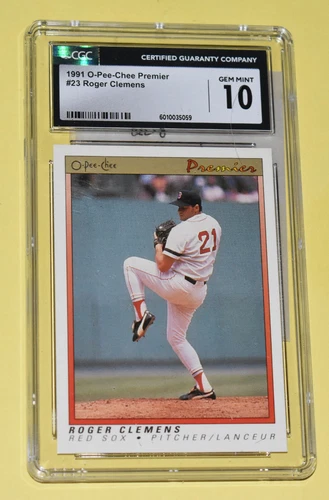 1991 O-Pee-Chee Premier #23 Roger Clemens HOF Scarce MLB Card - CGC 10 Gem Mint