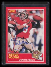2002 Score Originals Autographs 49 Steve Young 89 Auto 24/60 1989 Score