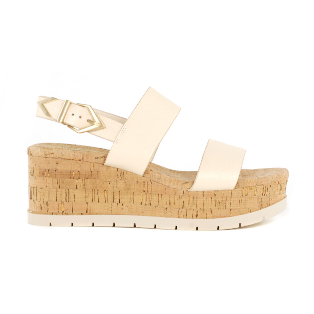 Vince Camuto Miapelle Warm Vanilla Wedge Sandals | eBay