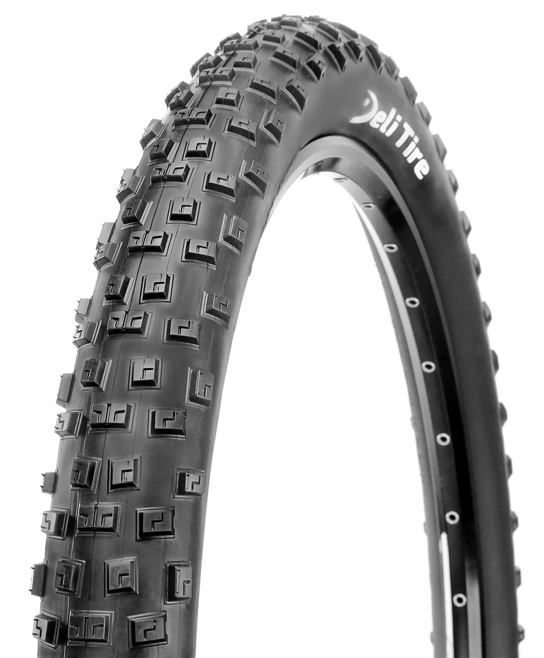 Deli Tire 27.5 x 2.25 Folding Tire, Skinwall, 62 TPI, Mountain Bike MTB Tire