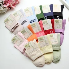 30 Pairs/lot Womens Girls Mulberry Silk Ankle Socks Sports Casual Socks One Size