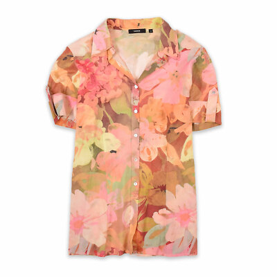 Verse Damen Bluse Hemd Shirt Blouse Gr.40 100% Baumwolle Mehrfarbig 98933