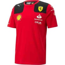 Scuderia Ferrari F1 Men's Carlos Sainz Team T-Shirt Red