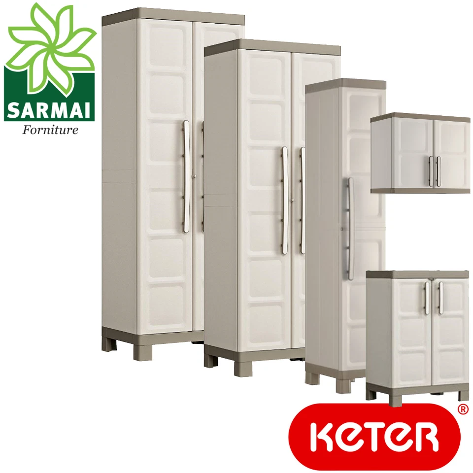 KETER EXCELLENCE armadietto armadio alto basso portascope porta scope plastica