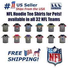 Pets First NFL Hoodie Tee Shirt for Dogs & Cats 32 Teams 4 sizes available