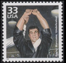US #3187k MNH 1999 Celebrate the Century 1950s Rocky Marciano Undefeated