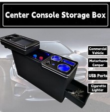 UNIVERSAL MOTORHOME CAMPER VAN CENTER CONSOLE STORAGE BOX X-LARGE CAPACITY