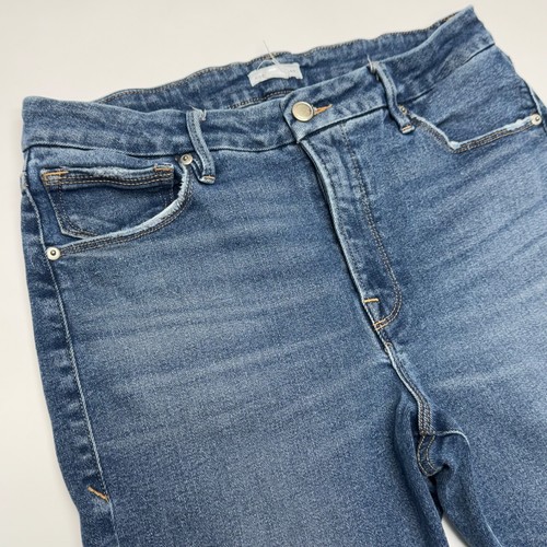 Good American Good Legs Cigarette Jeans Raw Hem Denim GLSPL67T Size 10/30 - Bild 6 von 16