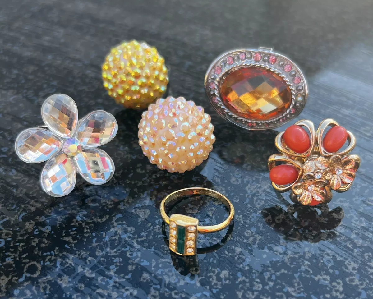 Vintage costume rings sale