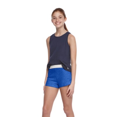 New Girls Soffe Team Royal Heather Blue Size Small (7) Cheer