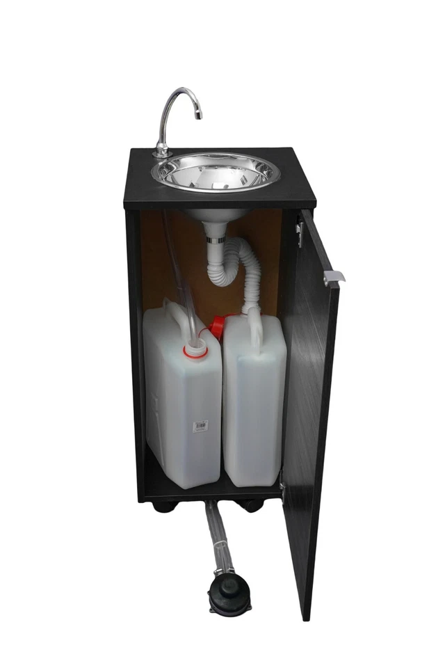 lavello autonomo, portatile indipendente a pedale certificato mod. basic wenghè - Imagen 2 de 4