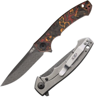 Zero Tolerance Sinkevich Folding Knife 3.25'' Vegas Forge Steel Blade CF Handle