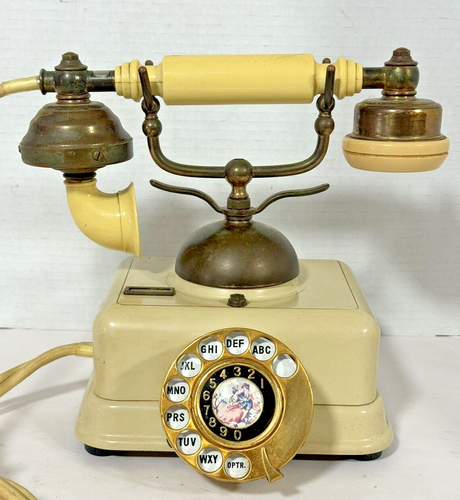 Vintage Telefon drehbar 60er Jahre Modell JN-4 FUNKTIONSTÜCHTIG 56: Empfängerkabel - Bild 1 von 9