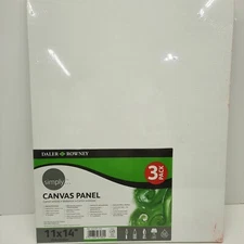 Daler Rowney 11x14 Canvas Panel 3 Pack Acid Free NIP