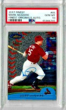 2017 Finest Mark McGwire Finest Originals Auto. PSA 10