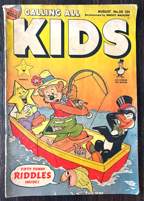 Calling All Kids # 20 - Quality Comics Inc - 1948 - Golden Age  -