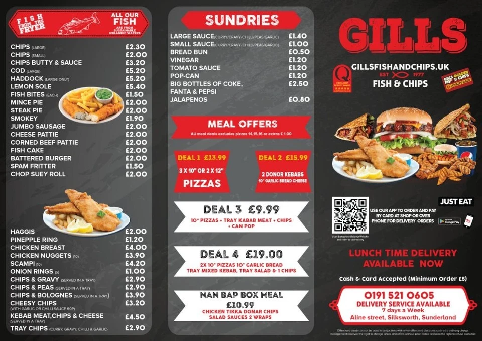 Restaurant/Takeaway Menu/Flyer/Leaflet Design A4/A3 Half/Tri/Z Fold Design Only - Image 4 of 4
