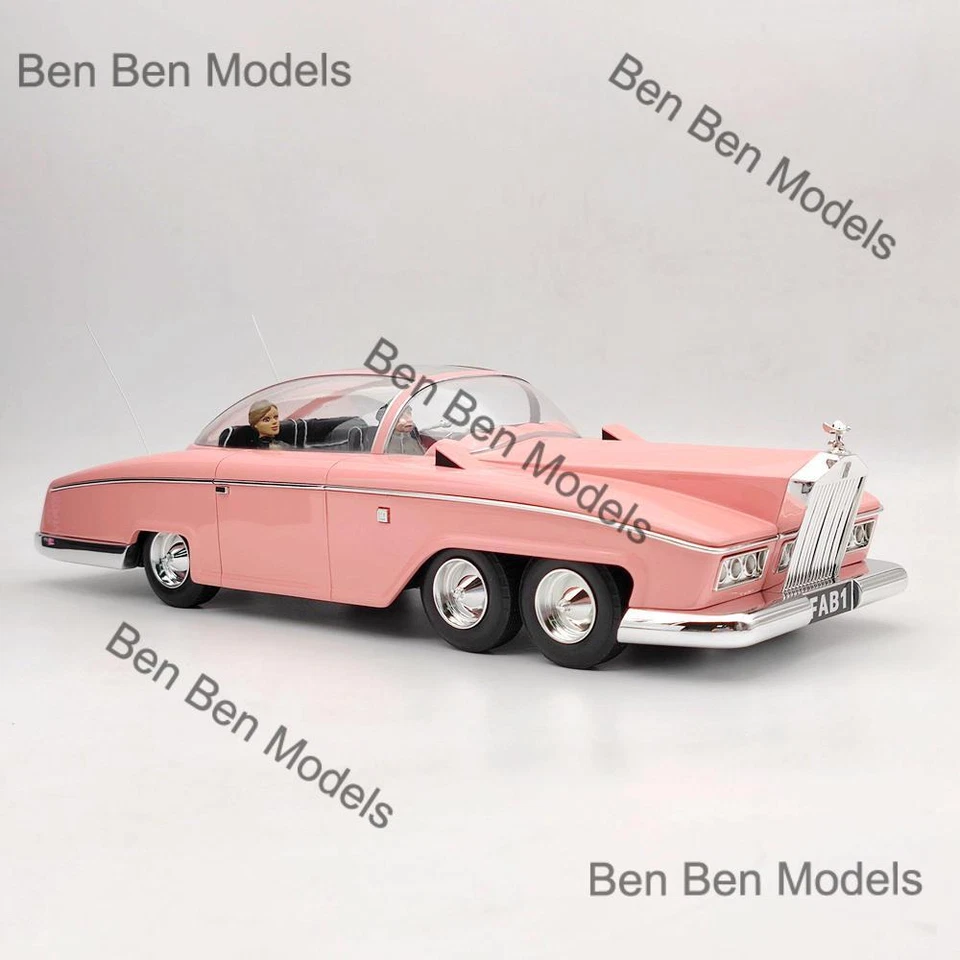 1:18 RARE AMIE Rolls Royce Lady Penelope's Thunderbirds FAB 1 Resin Models Car - Image 2 of 4