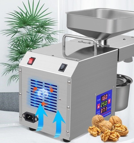 Control de temperatura de acero inoxidable de 1,5 kW semillas automáticas prensa de aceite prensa de máquina - Imagen 3 de 8
