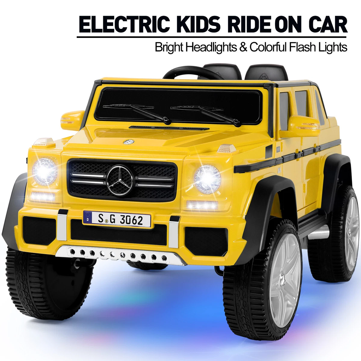 Yellow cheap kids jeep