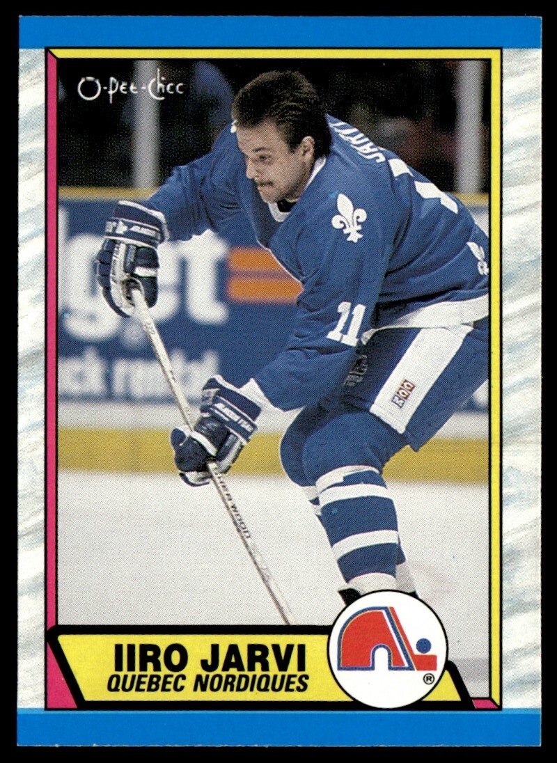 1989-90 O-Pee-Chee #264 Iiro Jarvi Rookie Quebec Nordiques