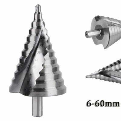 Stufenbohrer HSS Titannitriert Schälbohrer 6-60mm Kegelbohrer Senker Drill Bit