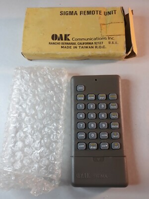 Vintage Oak SIGMA Remote control Controller New Open  Box