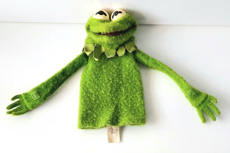 Marioneta de mano Fisher Price Jim Henson Muppets Kermit The Frog 1978 vintage #860 Foto 2 de 4