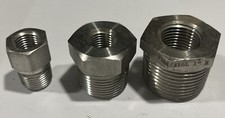 SS 316 Pipe Bushings 1  X 1/2  , 3/4  X 1/4  , And 3/8 X 1/4  