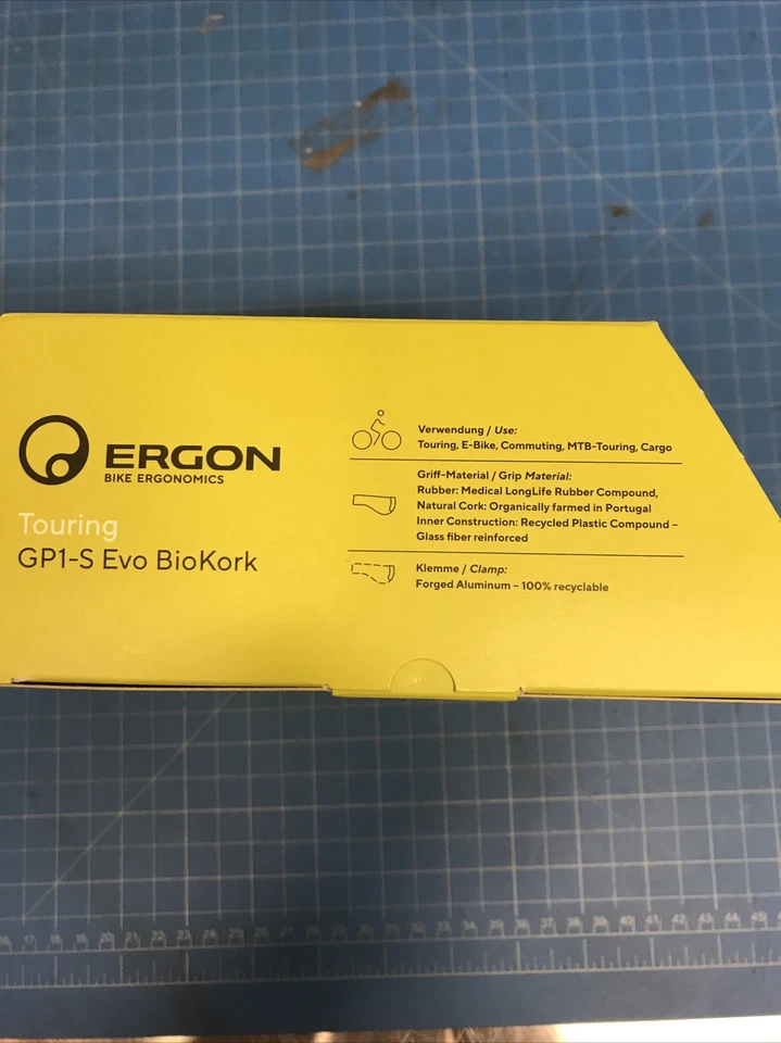 Ergon GP1 Evo BioKork Grips - Lock-On, Small, Black/Tan - Image 4 of 4