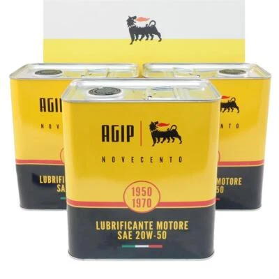 Aceite de motor Agip Novecento 12l 20W50 190274 aceite de motor clásico API SL