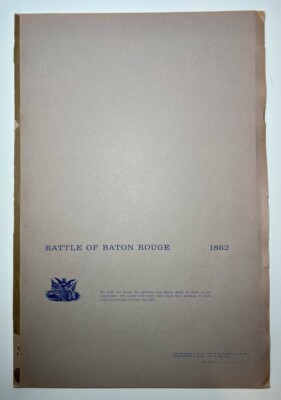 #ad Battle of Baton Rouge 1862 Limited Edition Oversize Softcover Illust. Civil War $159.99