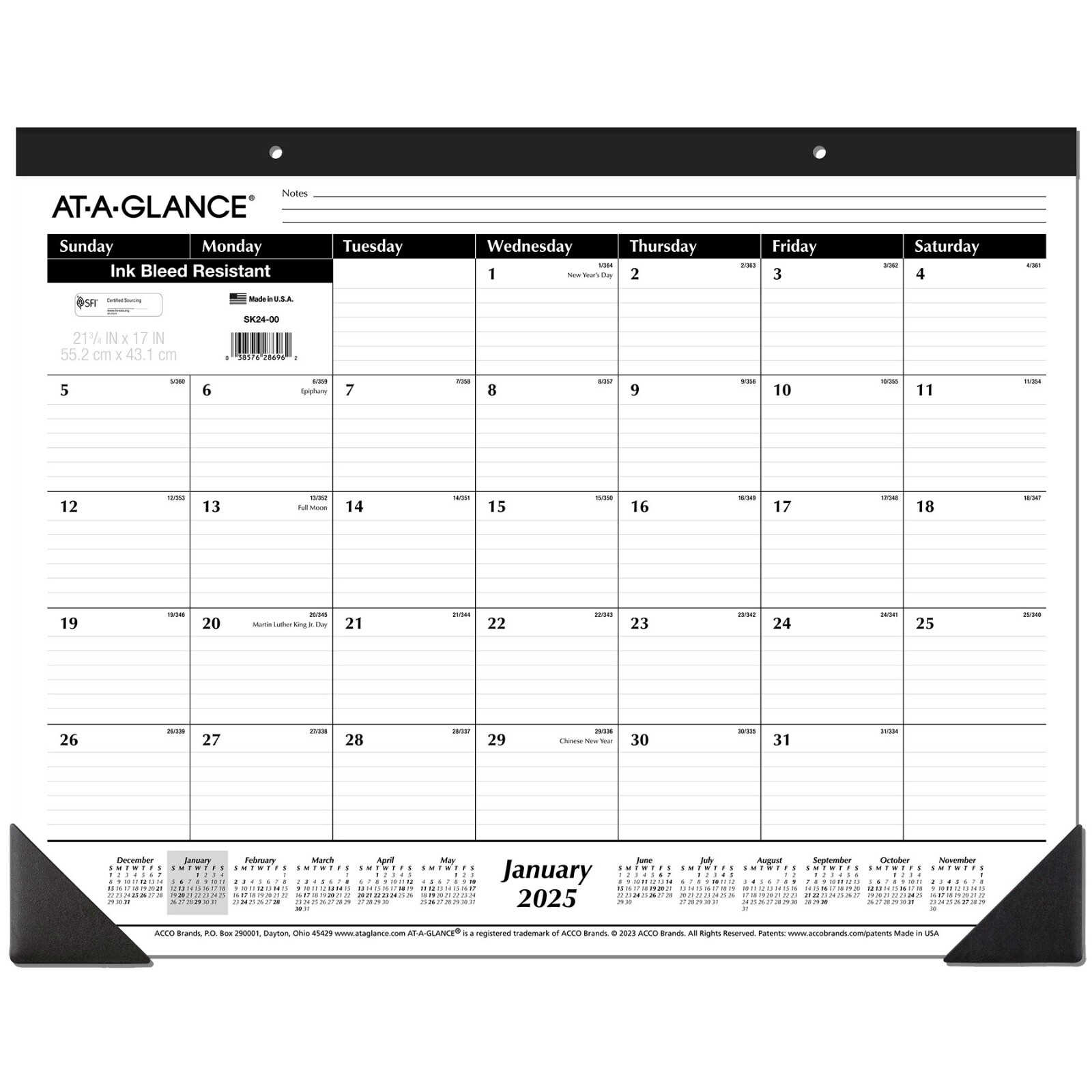 2025 AtAGlance SK2400 Desk Pad Calendar, 213/4 x 17" eBay