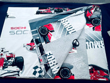 Formula-1 Kids Teen Adult Bedding Duvet Cover Cotton Sochi Auto Rally Rasing Car