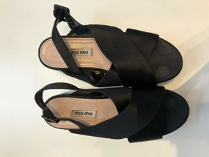 miu miu black platform sandals