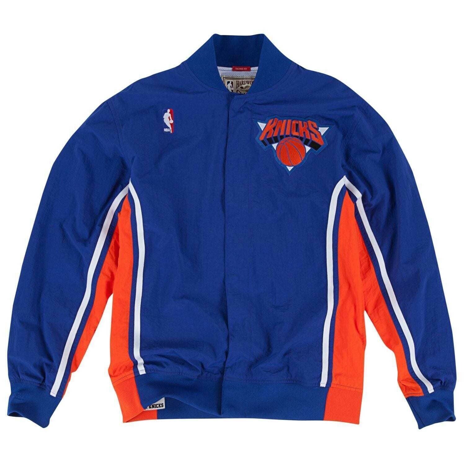 Mens Mitchell & Ness NBA 1992-93 Authentic Warm Up Jacket New York Knicks