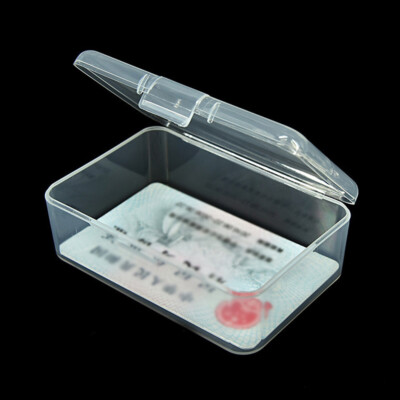 Small Clear Plastic Transparent With Lid Storage Boxes Collection Container Case