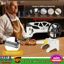 Manual Hand Cobbler Shoe Repair Machine Nylon/Cotton Line Sewing Machine USA