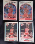 NBA Hoops Fleer Michael Jordan Chicago Bulls Basketball Cards 1989 Lot of 4