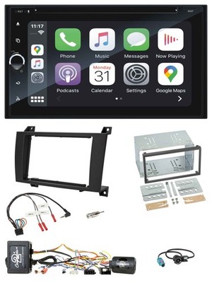 Blaupunkt DAB Lenkrad TMC Bluetooth USB 2DIN Navigation für Mercedes SLK R171 04
