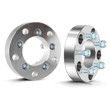  2PCS 1.5 inch 5 Lug Conversion Wheel Adapters change bolt pattern 2x silver