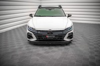 Frontlippe Passend FüR VW Arteon R Limousine / Shooting Brake Mk1 Faceift Schwar